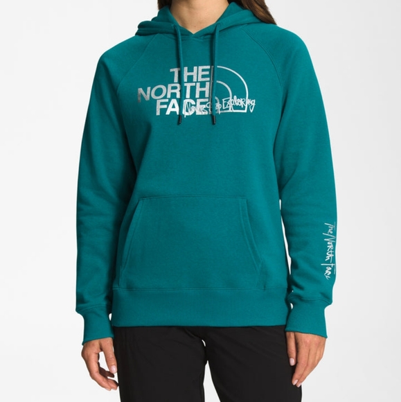 The North Face Tops - The North Face Teal Hoodie